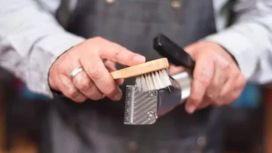 تمیز کردن ریش تراش