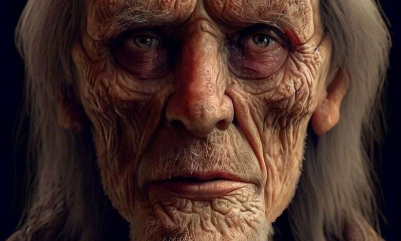 پرتره یک پیرمرد 1000 ساله که توسط هوش مصنوعی ساخته شده است.