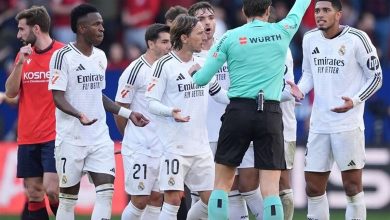 داور در لحظه اعلام پنالتی علیه رئال مادرید: عالی شد! 8 رئال مادرید در بازی خارج از خانه مقابل اوساسونا با نتیجه ۱-۱ به تساوی رسید.