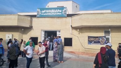 صف کشیدن مردم بندرعباس برای اهدای خون به مجروحان