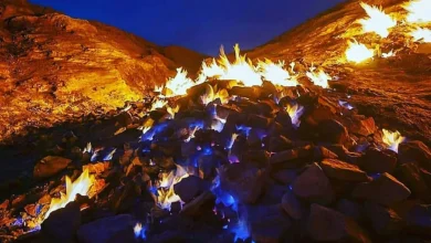 تش‌کوه رامهرمز یک تجربه توریستی فراموش‌نشدنی؛ کوهی در دل خوزستان که هزاران سال است در آتش می‌سوزد!