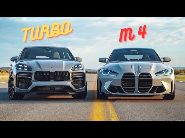 رقابتی نفسگیر: شاسیبلند 2.5 تنی پورشه در برابر بیامو M4 + فیلم 1 رقابتی نفسگیر: شاسیبلند 2.5 تنی پورشه در برابر بیامو M4 + فیلم