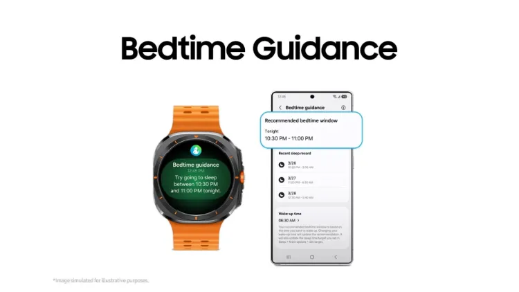 راهنمای خواب در نسخه آزمایشی One UI 8 Watch