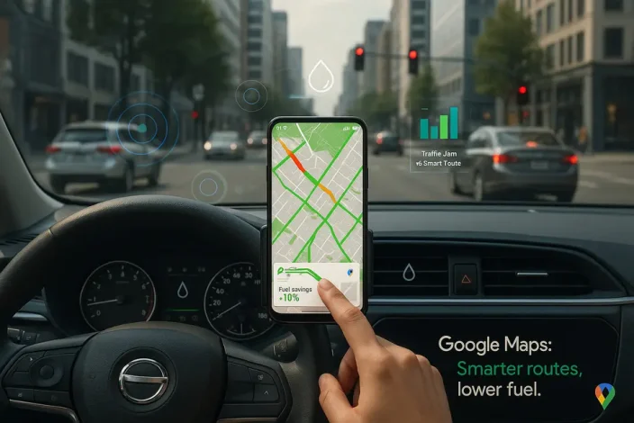 تا ۱۵٪ صرفهجویی در مصرف بنزین با Google Maps! 1 تا ۱۵٪ صرفهجویی در مصرف بنزین با Google Maps!