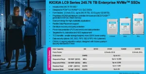 رکورد جدید کیوکسیا: معرفی اولین SSD جهان با ظرفیت ۲۴۵ ترابایت 2 Kioxia
