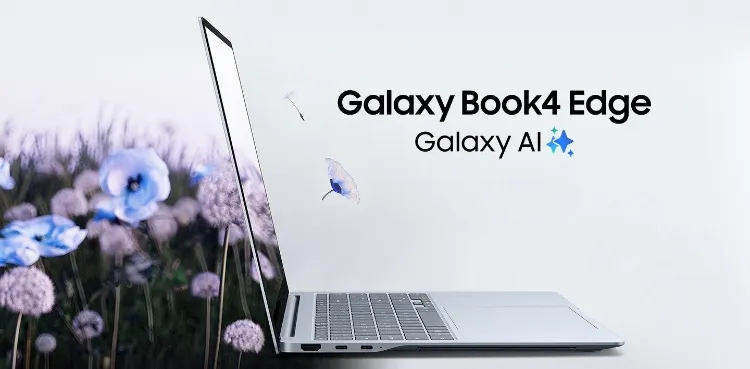 سامسونگ از Galaxy Book 4 Edge 15 با پردازنده اسنپدراگون و پشتیبانی از هوش مصنوعی رونمایی کرد