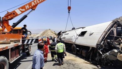 تصادف مرگبار اتوبوس در استان فارس
