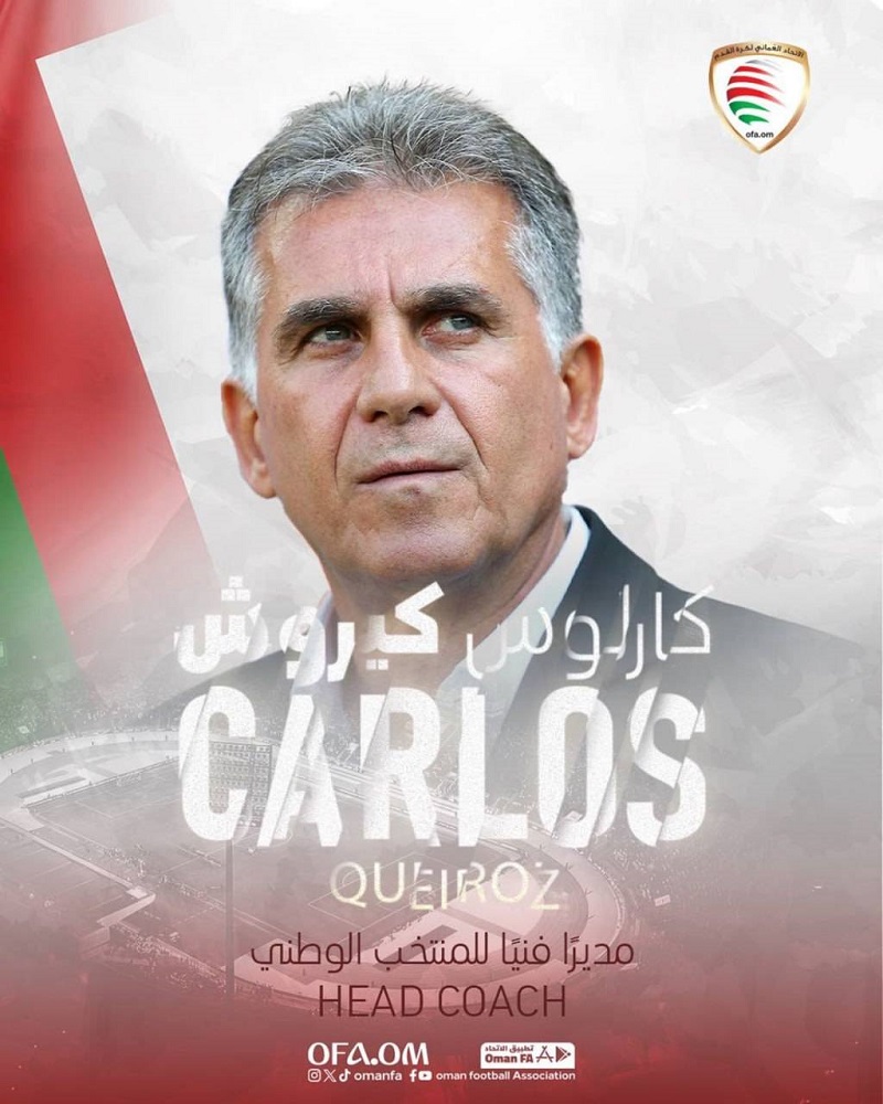 رسمی: کارلوس کیروش سرمربی تیم ملی عمان شد 2 کارلوس کیروش سرمربی تیم ملی عمان شد