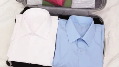 آموزش تصویری تا کردن پیراهن برای چمدان بدون چروک 1  آموزش تصویری تا کردن پیراهن برای چمدان بدون چروک