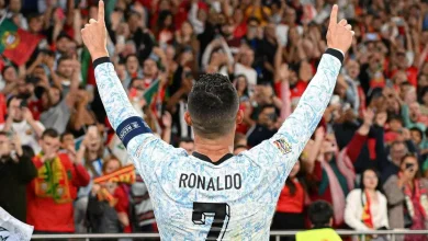 دورخیز بلند کریستیانو رونالدو برای رکورد ۱۰۰۰ گل+ اینفوگرافیک