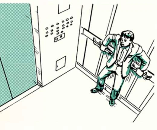 آموزش تصویری نجات از آسانسور در حال سقوط