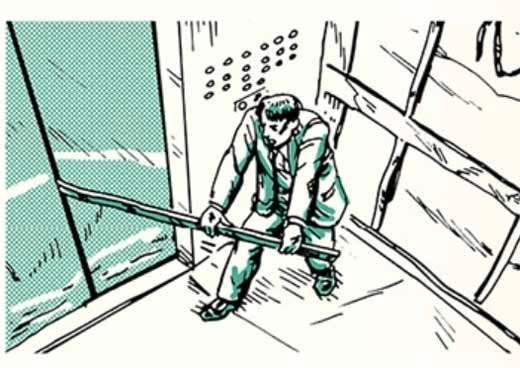 آموزش تصویری نجات از آسانسور در حال سقوط