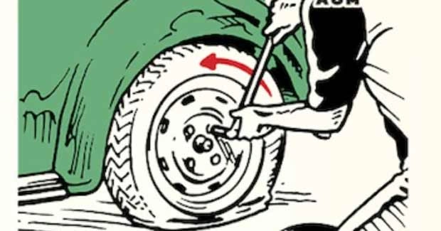 آموزش تصویری تعویض لاستیک پنچر خودرو 3 آموزش تصویری تعویض لاستیک پنچر خودرو