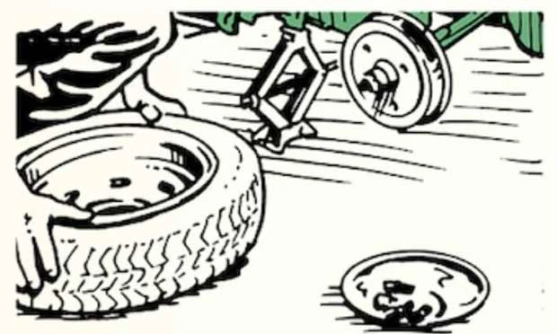 آموزش تصویری تعویض لاستیک پنچر خودرو 6 آموزش تصویری تعویض لاستیک پنچر خودرو