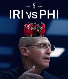 پوستر فدراسیون والیبال ایران برای بازی با فیلیپین؛ الهام‌گرفته از سریال Severance + عکس