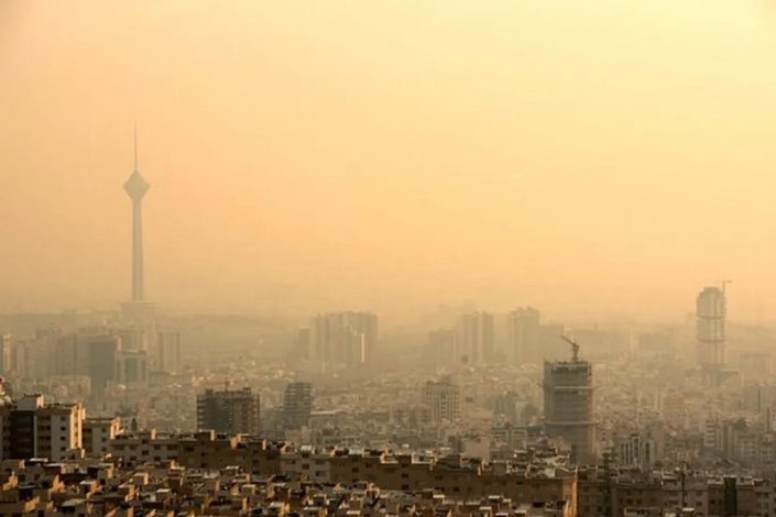 هوای تهران در وضعیت بسیار ناسالم یا بنفش قرار گرفت