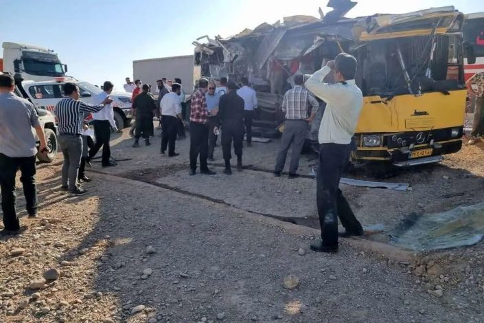 دلیل تصادف اتوبوس دانشجویان در سمنان