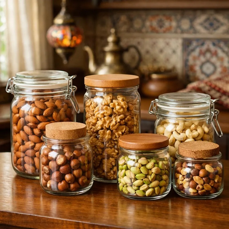بهترین ظروف نگهداری آجیل و مغزیجات