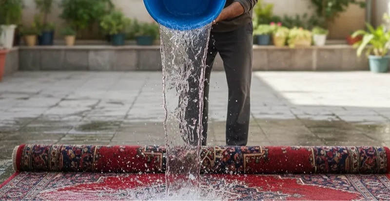 بهترین روش های شستشوی خانگی فرش در ایام خانه تکانی