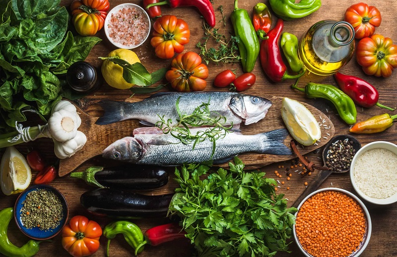 تاثیر رژیم مدیترانه ای بر سلامتی و افزایش طول عمر