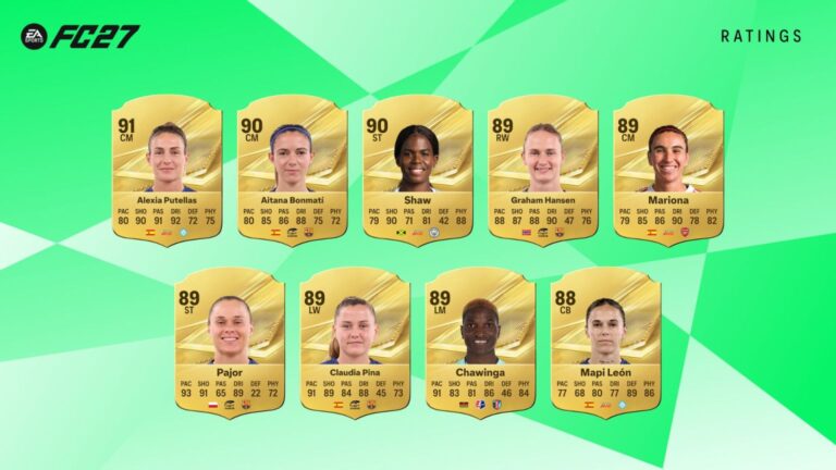 امتیازهای بازیکنان در بازی EA FC 27