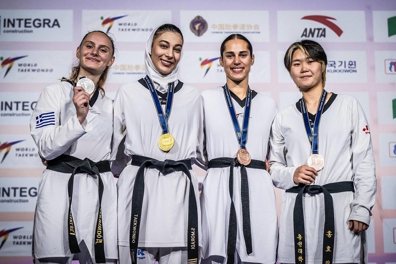 قهرمانی ساغر مرادی در تکواندو قهرمانی زنان جهان